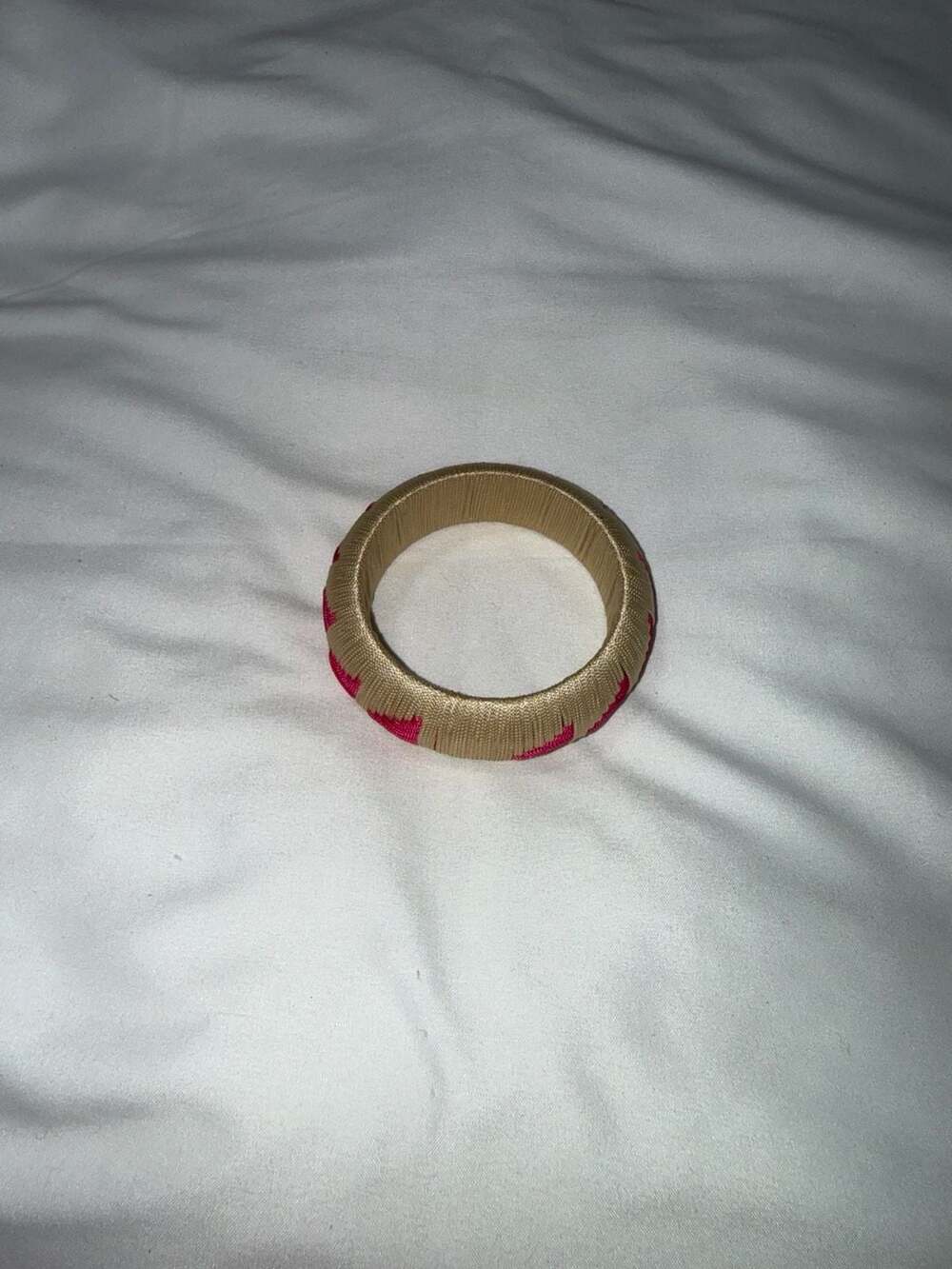Woven Patterned Bangle Bracelet - Picture 2 of 3